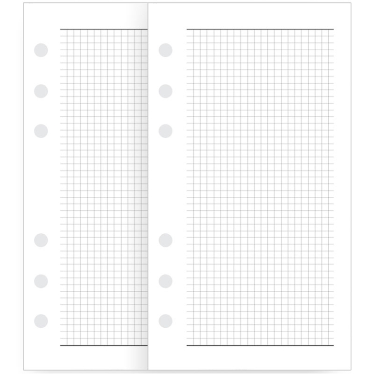 RICAMBIO ORGANIZER NOTES QUADRETTI 9,5X17CM 50FG