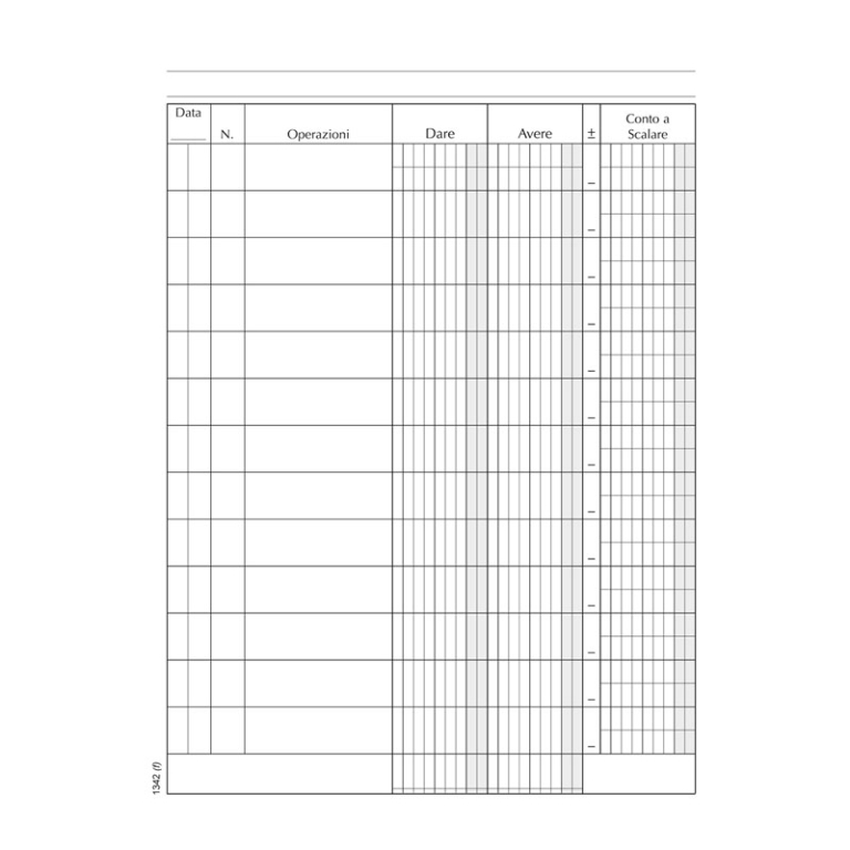 RG CONTO SCALARE BANCA 21X15,5 96FG