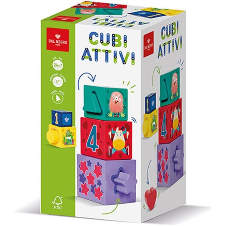 CUBI ATTIVI IN LEGNO 24+ MESI