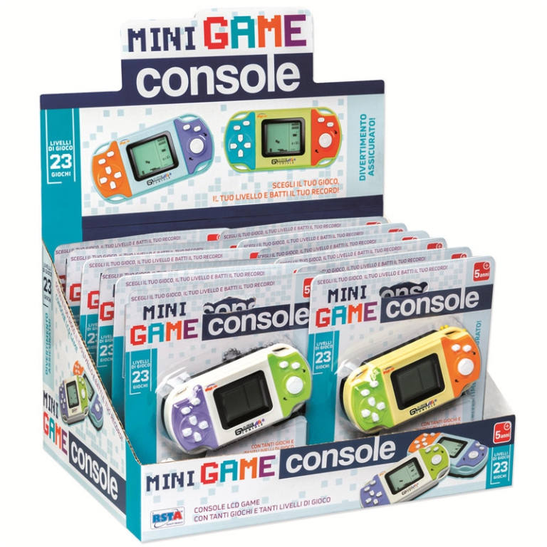 LCD MINICONSOLE C/23 GIOCHI 14X13CM 3