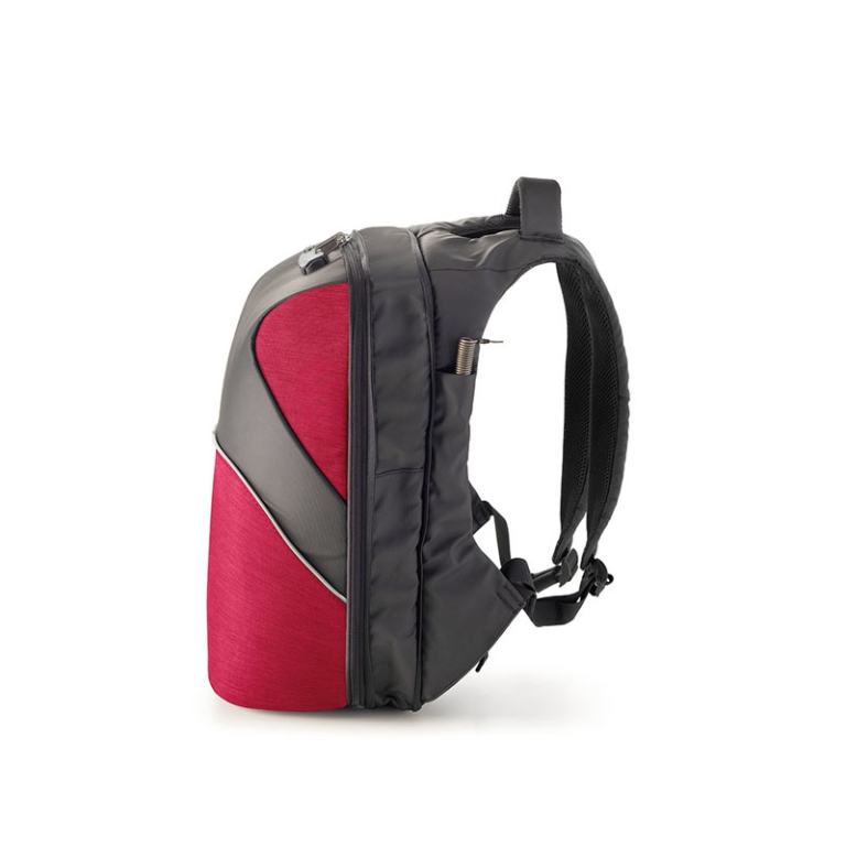 ZAINO TEKNIKO EXPAND PORTA USB ANTIFURTO ROSSO 3