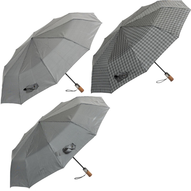 OMBRELLO UOMO MINI QUADRI 10A ANTIVENTO APRI-CHIUD 5
