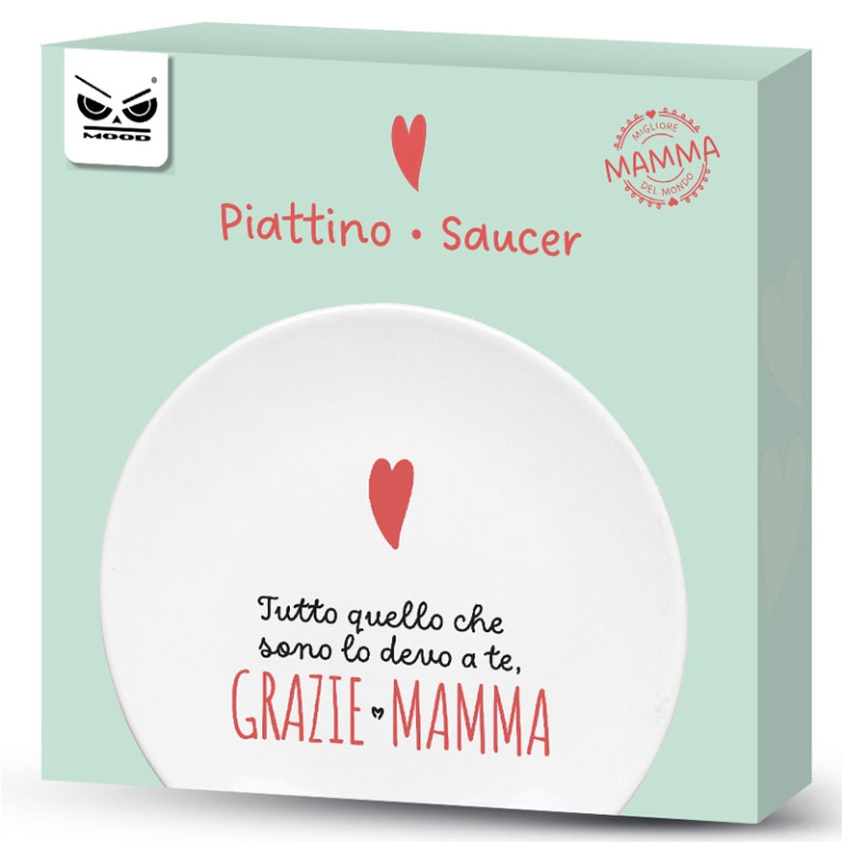 PIATTINO PORTA OGGETTI   GRAZIE MAMMA 15,5CM 2