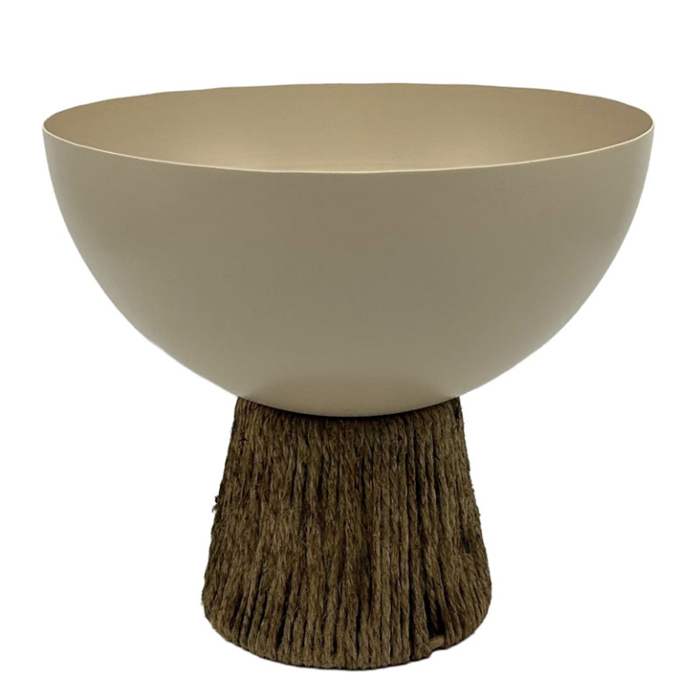 CIOTOLA 20X14CM NOCCIOLA BASE LEGNO