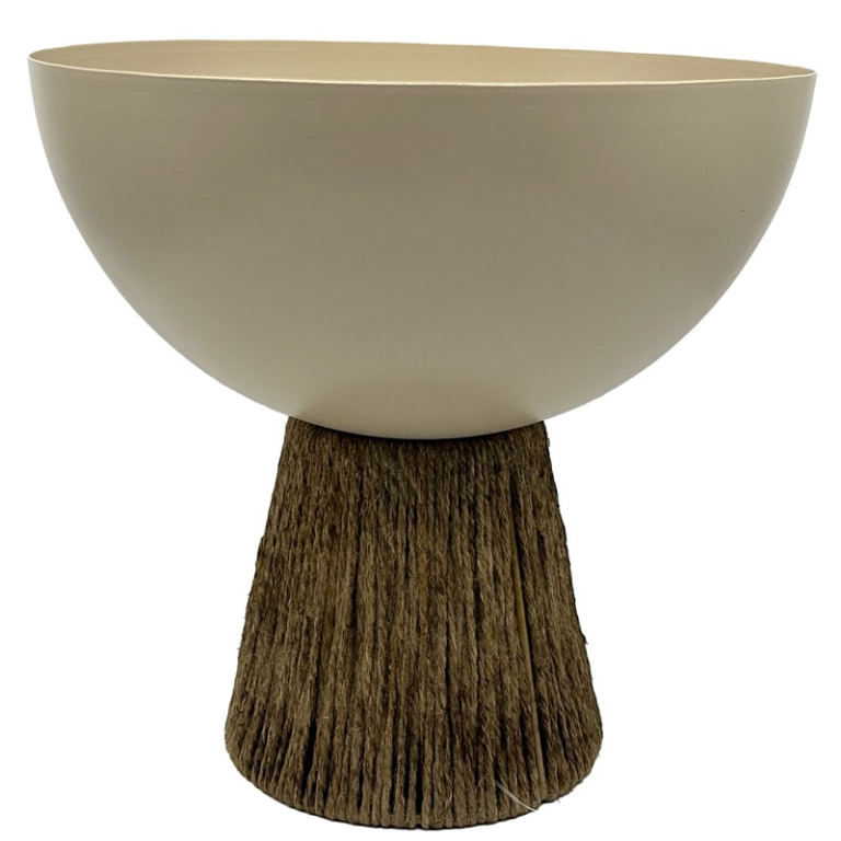 CIOTOLA 25X17CM NOCCIOLA BASE LEGNO