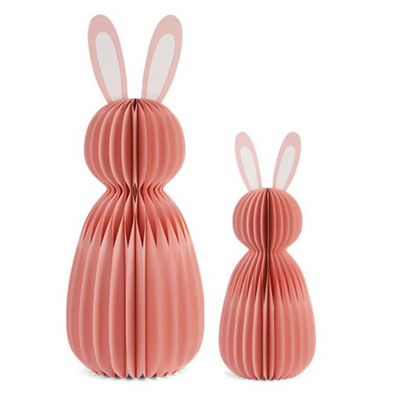 SET 2 CONIGLI ROSA H 60CME 90CM