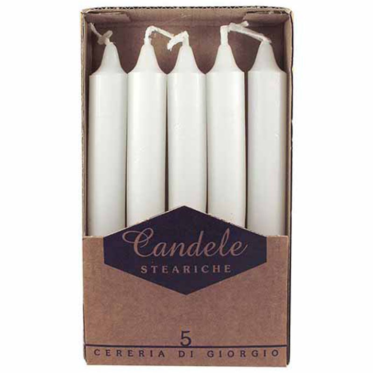 CANDELE STEARICHE H15CM  5PZ