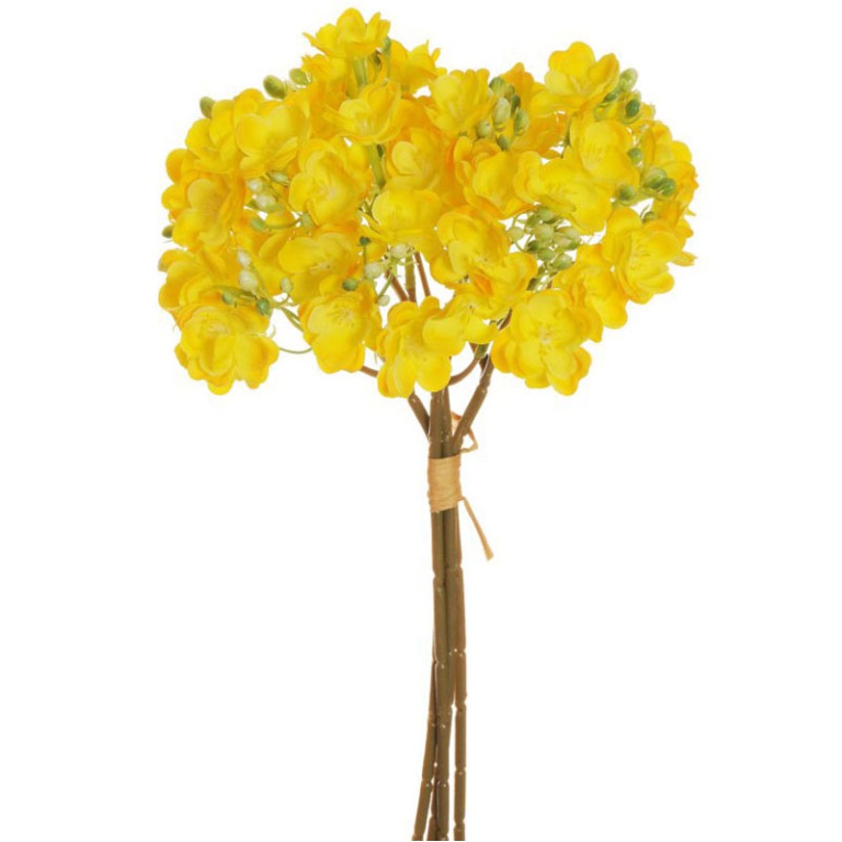 BOUQUET SAPONARIA H39CM  GIALLO