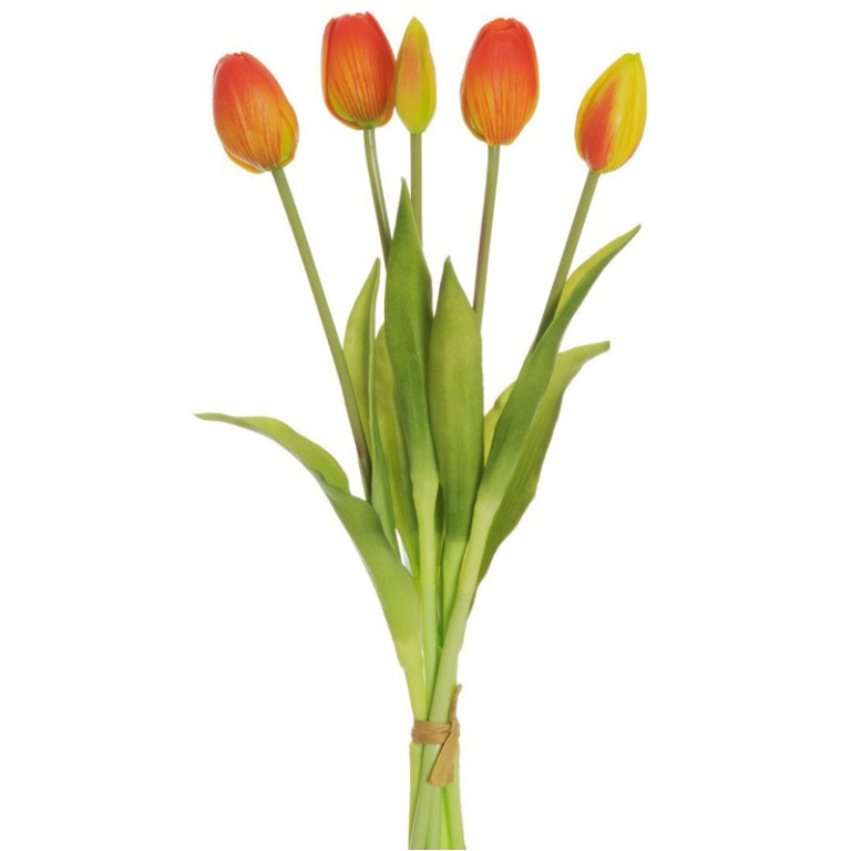 BOUQUET TULIPANI H39CM   ARANCIONE