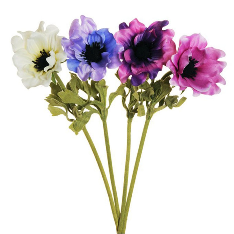 FIORE ANEMONE H36CM      COLORI VARI