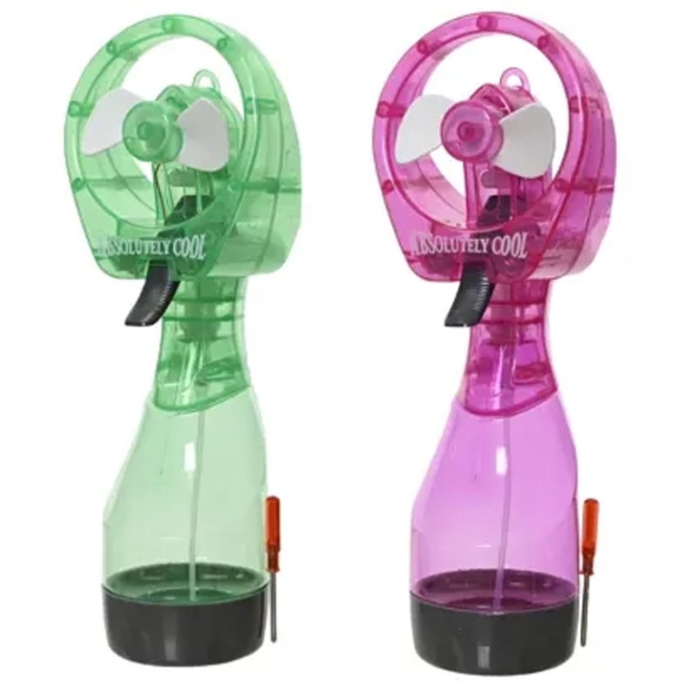 VENTILATORE PORTATILE    SPRUZZA ACQUA ASSORTITO