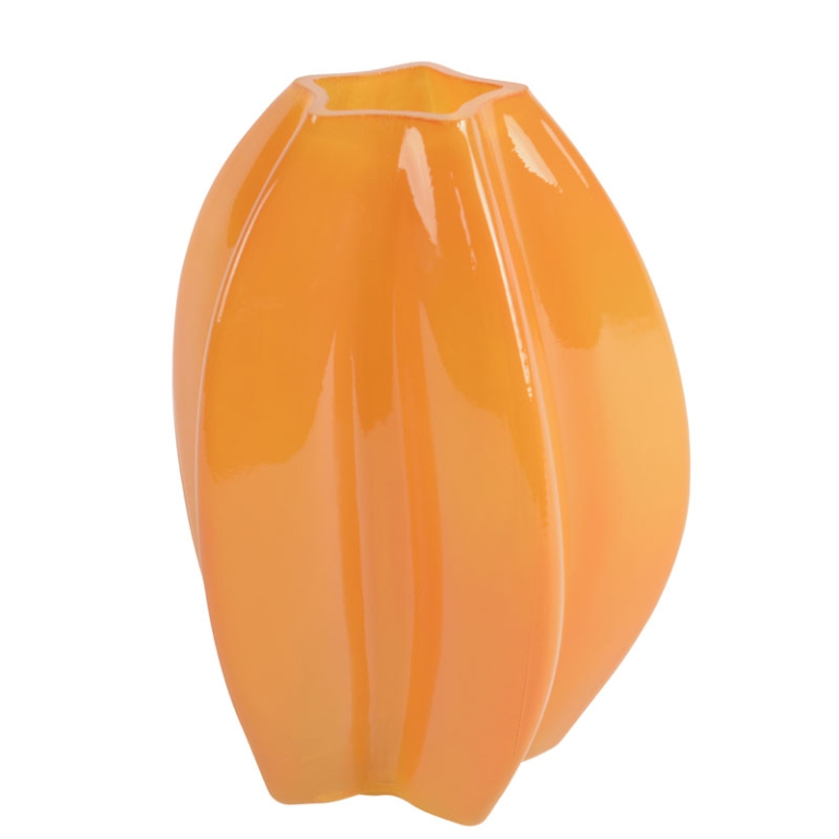 VASO VETRO H20CM ARANCIONE