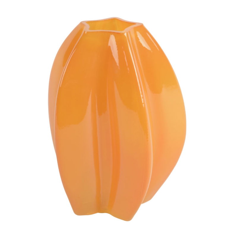VASO VETRO H17CM ARANCIONE