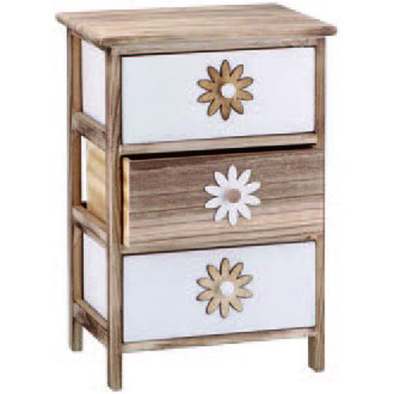 MOBILETTO 29X40H58CM LEGNO 3 CASSETTI