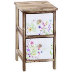 MOBILETTO 26X32H45CM LEGNO 2 CASSETTI