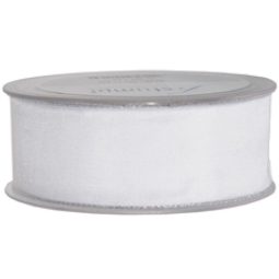 NASTRO TESSUTO 10MMX50MT BIANCO BORDATO ARGENTO