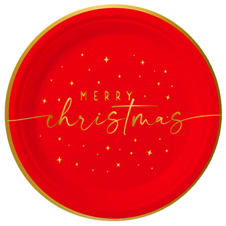 SET PIATTI DI CARTA NATALE 10PZ
